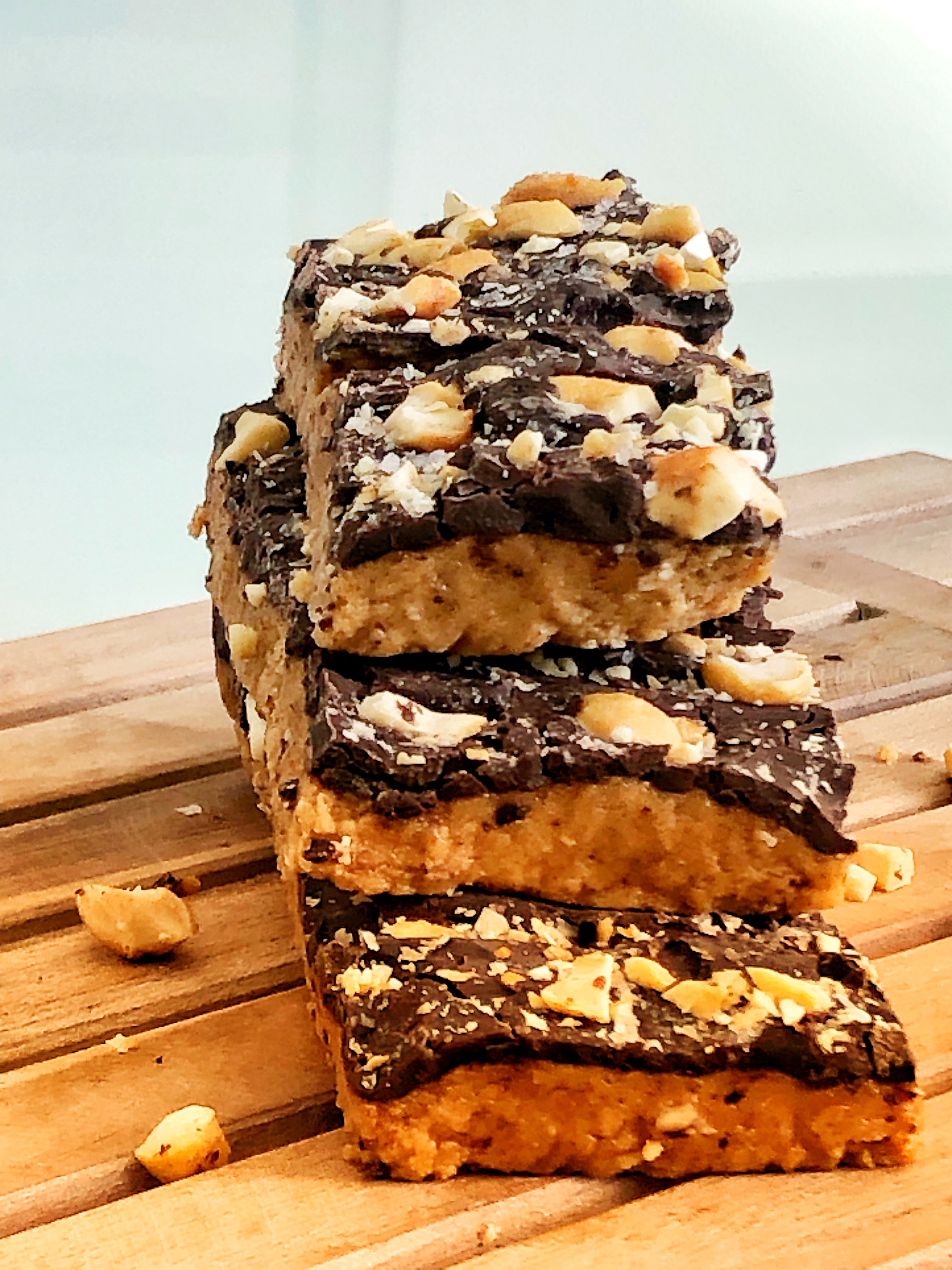 Homemade Collagen Protein Bars that actually taste like Reese’s Bars (Dairy free, Gluten free, Keto friendly, No refined sugar)